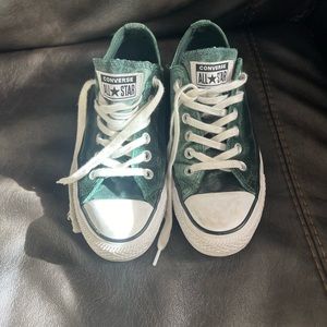 Green Velvet Converse